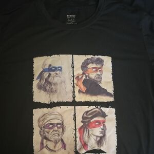 Black Graphic Short Sleeve Tee